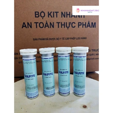 Test nhanh Sulfit trong thịt, sản phẩm thịt, quả khô – Độ chính xác cao, kết quả trong 5 phút, giá ưu đãi 475.000₫