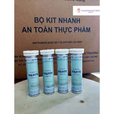 Test nhanh Sulfit trong thịt, sản phẩm thịt, quả khô – Độ chính xác cao, kết quả trong 5 phút, giá ưu đãi 475.000₫