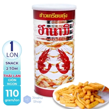 Tết 2.026 Lon 110gr Snack Hanami vị tôm Thái Lan - Bánh phồng tôm giòn, giá chỉ 67.800 VND 3
