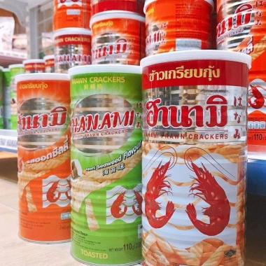 Tết 2.026 Lon 110gr Snack Hanami vị tôm Thái Lan - Bánh phồng tôm giòn, giá chỉ 67.800 VND 5