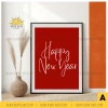 Tết 2.026 Tranh canvas chữ Happy New Year trang trí phòng giá ưu đãi 114k