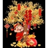 Tết 2.026 - Tranh Dán Cửa Thần Tài Cây Tài Lộc 60x70cm Trang Trí May Mắn Phát Lộc 125k 3