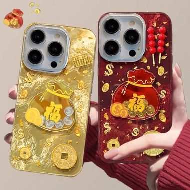 Tết Nguyên Đán Túi May Mắn Tiền 3D và Ốp Lưng OPPO Reno 15/15F 5G Silicon Mềm Chống Rơi - Giá Ưu Đãi 86.819₫