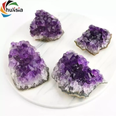 Thạch Anh Tím Geode Pha Lê Chalisia Đá May Mắn Trang Trí Nhà, Giá 92.400₫
