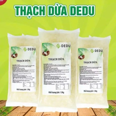 Thạch Dừa Dedu Mẫu Mới 1.5kg Trắng Giòn Ngọt 90% - Giá 75.000đ giảm từ 91.500đ