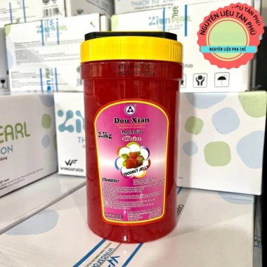 Thạch Dừa Dou Xian hương Táo Đào Dâu hũ 2,5kg - Ngon, bổ dưỡng, giảm giá 93.000đ 6