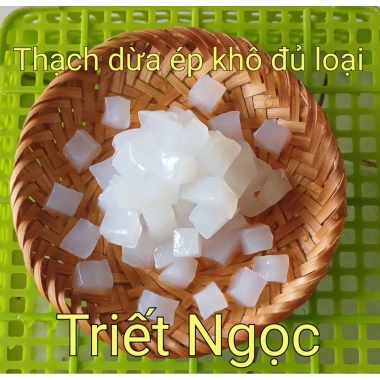 Thạch dừa ép khô 1kg - Nhiều size, Tặng hương thơm, Giá chỉ 65.000 VNĐ