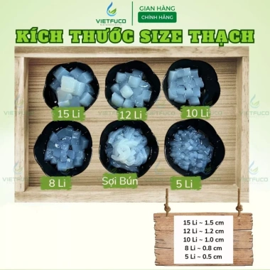 Thạch dừa hạt chia Triết Ngọc 1KG - Nguyên liệu topping, giá ưu đãi 100k 2 Thạch dừa hạt chia Triết Ngọc 1KG - Nguyên liệu topping, giá ưu đãi 100k 2