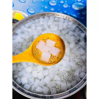 Thạch dừa hạt chia Triết Ngọc 1KG - Nguyên liệu topping, giá ưu đãi 100k