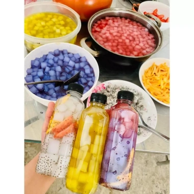 Thạch dừa hạt chia Triết Ngọc 1KG - Nguyên liệu topping, giá ưu đãi 100k