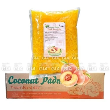Thạch dừa Lotus 1.5kg hương đào, 10 bịch, giảm giá chỉ 273,100đ - thơm ngon, tiện lợi Thạch dừa Lotus 1.5kg hương đào, 10 bịch, giảm giá chỉ 273,100đ - thơm ngon, tiện lợi