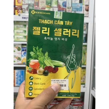 Thạch giảm cân 10 gói - Cần tây, Tỏi đen, Linh chi - Đẹp da, Giữ dáng, Giá 105.000 VND 6
