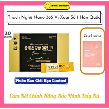 Thạch Nghệ Nano 365 vị xoài Curcumin Hàn Quốc collagen đẹp da ngủ ngon 1.350.000