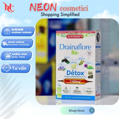 Thải Độc Cơ Thể Bio 5 Trong 1 Drainaflore - Detox Lọc, Da Đẹp, Dáng Thon - 649.000đ