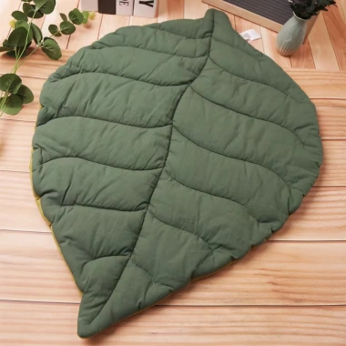Thảm 2 mặt họa tiết lá cho mèo và chó - Cotton mát mẻ, bền chắc, giặt máy, dùng quanh năm, giá ưu đãi 181.766 7