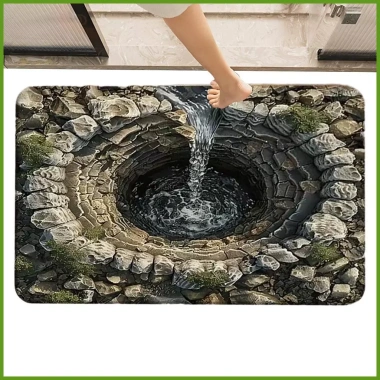 Thảm 3D Lỗ Trừu Tượng Chống Trượt - Ảo Ảnh Quang Học cho Phòng ngủ, Nghiên cứu, Nhà khách - greiwe2vn 6