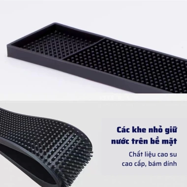 Thảm Bar 30x45cm 3 size - Lót quầy pha chế Espresso, cao su chống rỉ nước, 55k