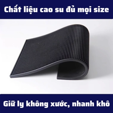 Thảm bar cao su 15x30cm chống rỉ nước – 3 size Espresso cafe, tấm lót quầy pha chế 60.000₫