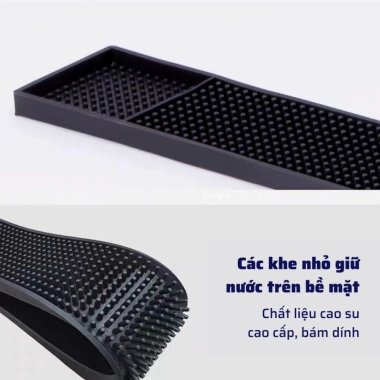 Thảm bar cao su 15x30cm chống rỉ nước – 3 size Espresso cafe, tấm lót quầy pha chế 60.000₫