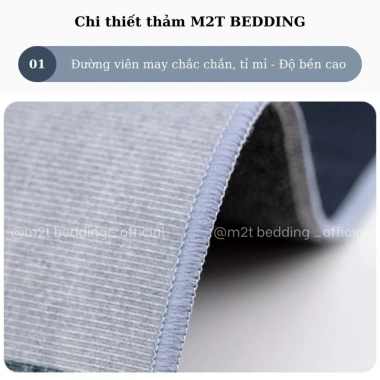 Thảm bếp lau chân 3D M2T Bedding - chống trơn trượt, siêu thấm hút, chỉ 47.998đ