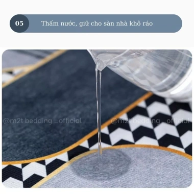 Thảm bếp lau chân 3D M2T Bedding - chống trơn trượt, siêu thấm hút, chỉ 47.998đ