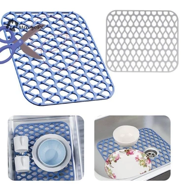 Thảm bồn rửa chén silicon chịu nhiệt, chống trượt, tấm thoát nước đa chức năng 164.268₫