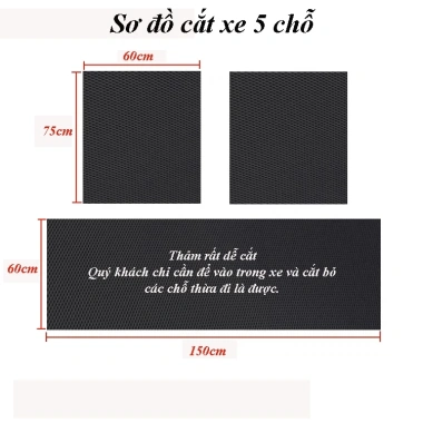 Thảm cao su lót sàn xe ô tô đa năng cho xe con du lịch, khách, tải - Giá chỉ 55.000 VND 4