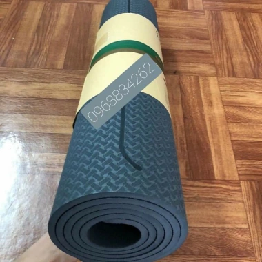 Thảm cao su TPE 8mm định tuyến 1 vân nổi, không trơn trượt, kèm túi đựng - Giá chỉ 229.000₫