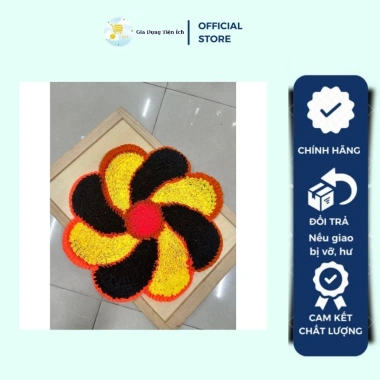 Thảm Chân Bông Handmade Siêu Thấm Hút Mta Thảm Lau Chân Hình Hoa Giá 72.000₫ 3