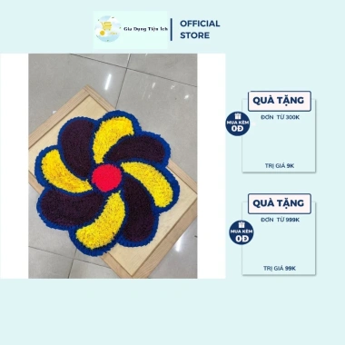 Thảm Chân Bông Handmade Siêu Thấm Hút Mta Thảm Lau Chân Hình Hoa Giá 72.000₫ 4