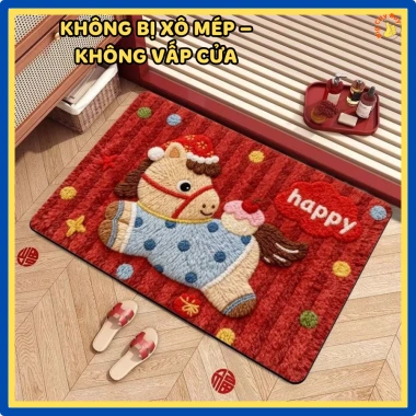 Thảm Chùi Chân Tết 2.026 Ngựa May Mắn - Êm, Thấm Nước, Đế Cao Su Chống Trượt 79.000 8 Thảm Chùi Chân Tết 2.026 Ngựa May Mắn - Êm, Thấm Nước, Đế Cao Su Chống Trượt 79.000 8