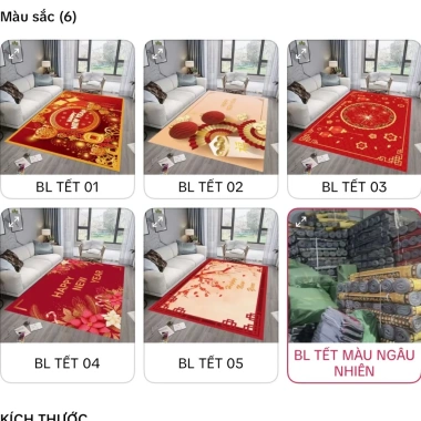 Thảm chùi chân TẾT combo 5 tấm 40x60cm Bali nỉ lì, giặt nhẹ, mau khô, bi cao su chống trượt, chỉ 68.750₫ 10 Thảm chùi chân TẾT combo 5 tấm 40x60cm Bali nỉ lì, giặt nhẹ, mau khô, bi cao su chống trượt, chỉ 68.750₫ 10