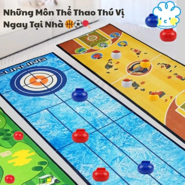 Thảm Chuyển Banh Thể Thao 1M Cho Bé - Curling, Bowling, Golf, Bóng Đá, Bóng Rổ, Giá 87k 3