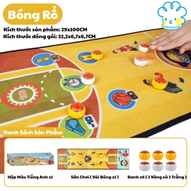 Thảm Chuyển Banh Thể Thao 1M Cho Bé - Curling, Bowling, Golf, Bóng Đá, Bóng Rổ, Giá 87k 7