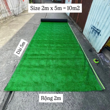 Thảm Cỏ Nhân Tạo 1.5cm Ngoài Trời - Siêu Mềm, Chống Thấm, Giá Giảm 104k
