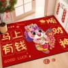Thảm cửa BOOCEAN đỏ 2.026, hoạt hình, chống trượt, chống bẩn 60x40cm, quà tặng 7