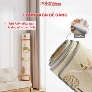 Thảm Cuộn XPE PAKEY 2CM Dày 2 Mặt Êm Ái, Chống Trượt, Không Rãnh, Gấp Bé Yêu 610.000₫ 4