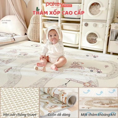 Thảm Cuộn XPE PAKEY 2CM Dày 2 Mặt Êm Ái, Chống Trượt, Không Rãnh, Gấp Bé Yêu 610.000₫ 6
