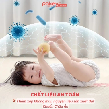 Thảm Cuộn XPE PAKEY 2CM Dày 2 Mặt Êm Ái, Chống Trượt, Không Rãnh, Gấp Bé Yêu 610.000₫ 7