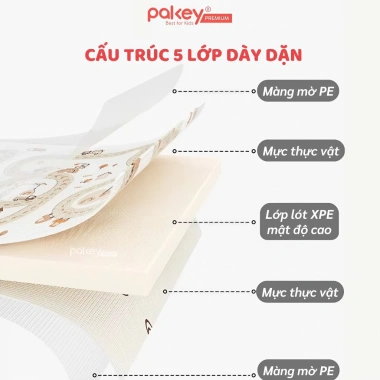 Thảm Cuộn XPE PAKEY 2CM Dày 2 Mặt Êm Ái, Chống Trượt, Không Rãnh, Gấp Bé Yêu 610.000₫ 9