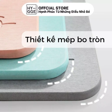 Thảm Đá Siêu Thấm Nước HYGGE Cho Cửa Nhà Tắm - Dễ Vệ Sinh, Có Lót Chống Trơn, Giá 405.000đ