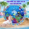 Thảm Đệm Nước Bé Tập Bò Chống Tràn Dày Dặn An Toàn Tặng Bơm Hơi Kích Thích Vận Động 2