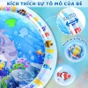 Thảm Đệm Nước Bé Tập Bò Chống Tràn Dày Dặn An Toàn Tặng Bơm Hơi Kích Thích Vận Động 4