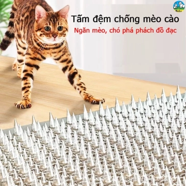Thảm gai trong suốt chống mèo, cắt ghép nối, ngăn cào đồ đạc, bảo vệ chậu cây - Giá ưu đãi 125.814₫