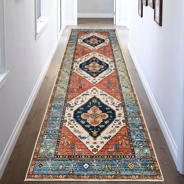 Thảm hành lang Boho siêu dài chống trượt Dove Nhung - Phòng khách, phòng ngủ, trang trí nội thất, giảm giá 428.220đ