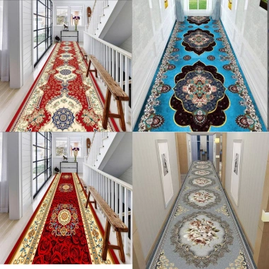 Thảm hành lang dài 60-200cm - 100-300cm, trang trí cầu thang, tiệc cưới, khách sạn, giá ưu đãi 282.343 VND