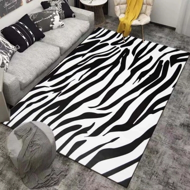Thảm in hình ngựa vằn - Trang trí phòng ngủ, phòng khách, sofa, sàn - Giá ưu đãi 226.612₫