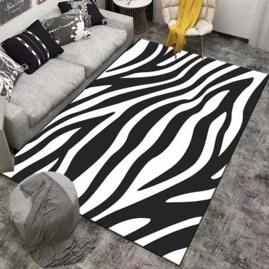 Thảm in hình ngựa vằn - Trang trí phòng ngủ, phòng khách, sofa, sàn - Giá ưu đãi 226.612₫