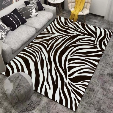 Thảm in hình ngựa vằn - Trang trí phòng ngủ, phòng khách, sofa, sàn - Giá ưu đãi 226.612₫