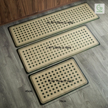 Thảm lau chân bếp GHOME 3 lớp sợi dệt TB24M4 - Chống trơn trượt, thấm hút nước, giá chỉ 194.400 VND